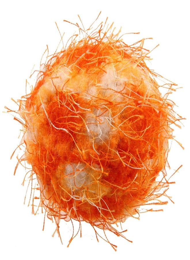 جيجوي كرة جيجوي المجنونة للكلاب، لعبة مطاطية آمنة ومتينة للكلاب مع غطاء مخملي، تصدر صوت صفير، ارتداد عالٍ، متعة عائمة للعب الجلب، للتدريب، اللعب النشط، مناسبة للسلالات المتوسطة، برتقالي - Image 4